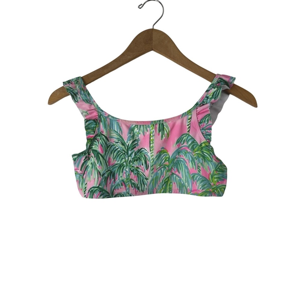 Lilly Pulitzer Swim Top Girls‎ Size 14 Janessa Pink Blossom Suite Views Print